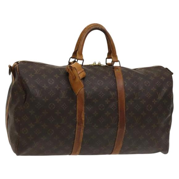 LOUIS VUITTON Monogram Keepall Bandouliere 50 Boston Bag M41416 LV Auth 123758 - Picture 1 of 16